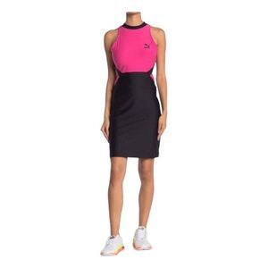 Puma Womens Dress Pink L Cut Out Active Black Athleisure